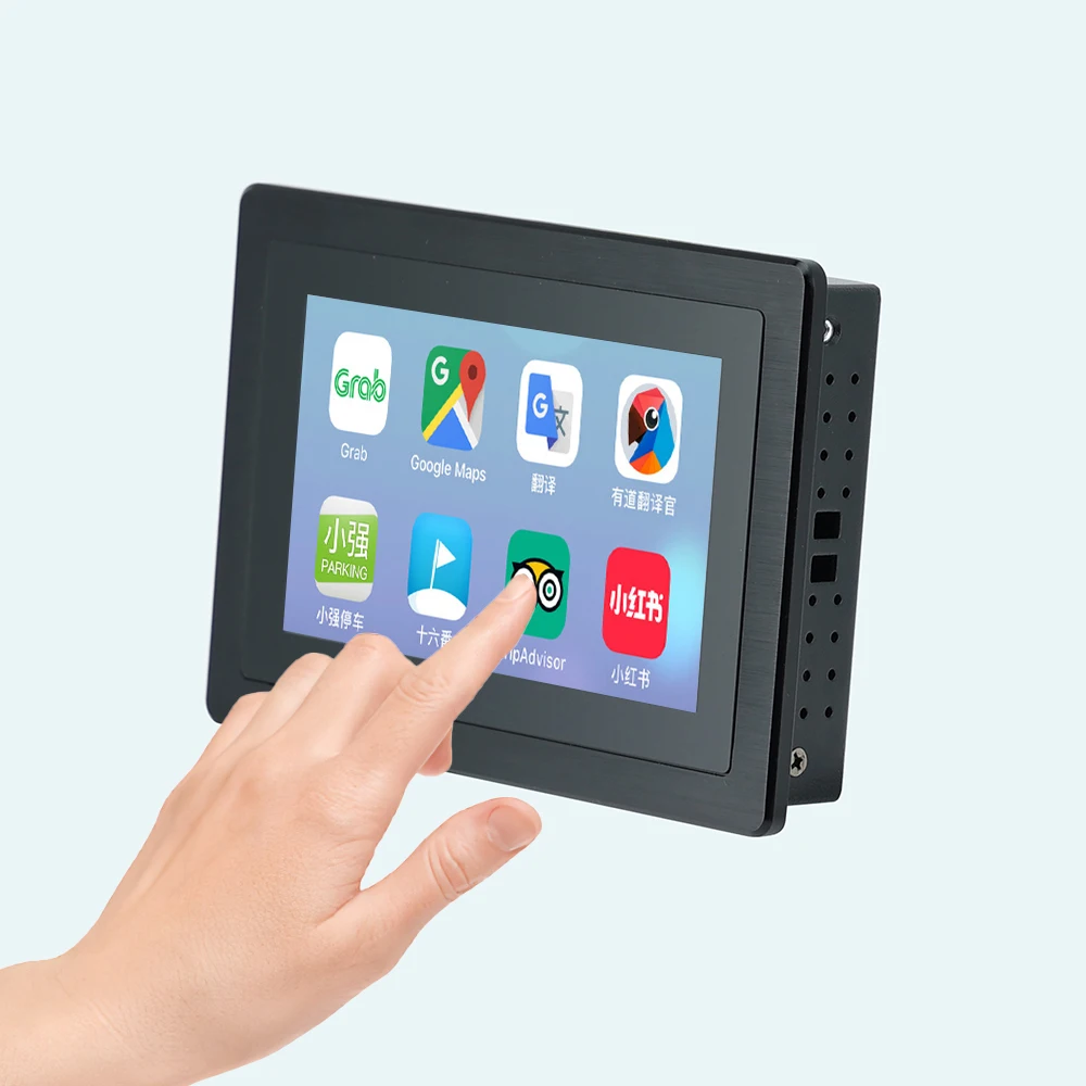 TLF aluminium behuizing 5-inch touchscreen mini-pc Quad Core ingebedde Ip65 touchscreen pc