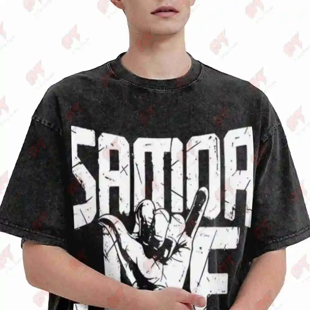Samoa Joe Submission Specialist AEW Wrestling Vintage Washed Tee Pure Cotton T-Shirt