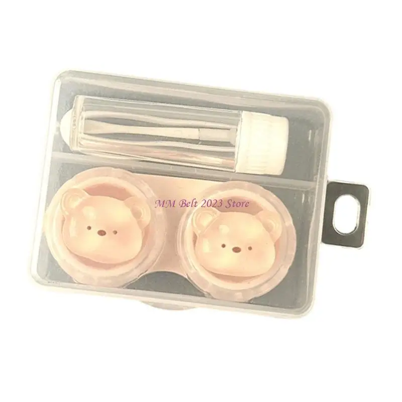 49ME Portable Contact Lenses Travel Case Storage Box with Tweezers Application Tool
