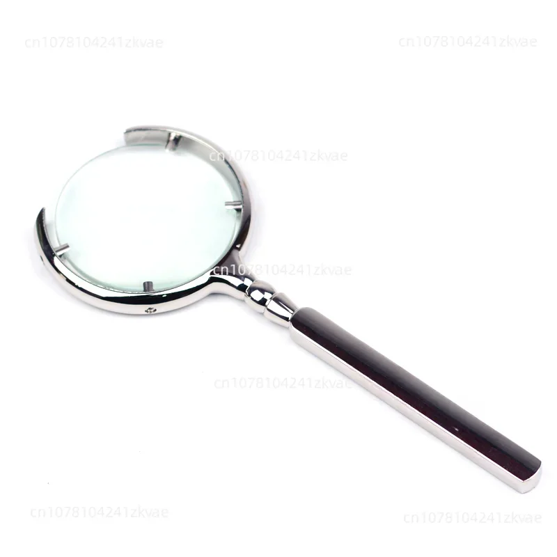 High definition magnifying glass with metal antique optical elements for the elderly to read