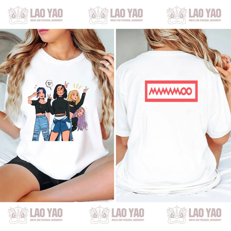 Rétro classique Y2k vêtements Mamamoo Sistar T-shirt unisexe Streetwear Goth vêtements T-shirts pour haut pour femme Harajuku Kpop