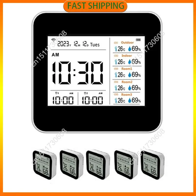 Compre ahora 13 en 1 Tuya WIFI termómetro inteligente higrómetro interior preciso temperatura humedad medidor Monitor