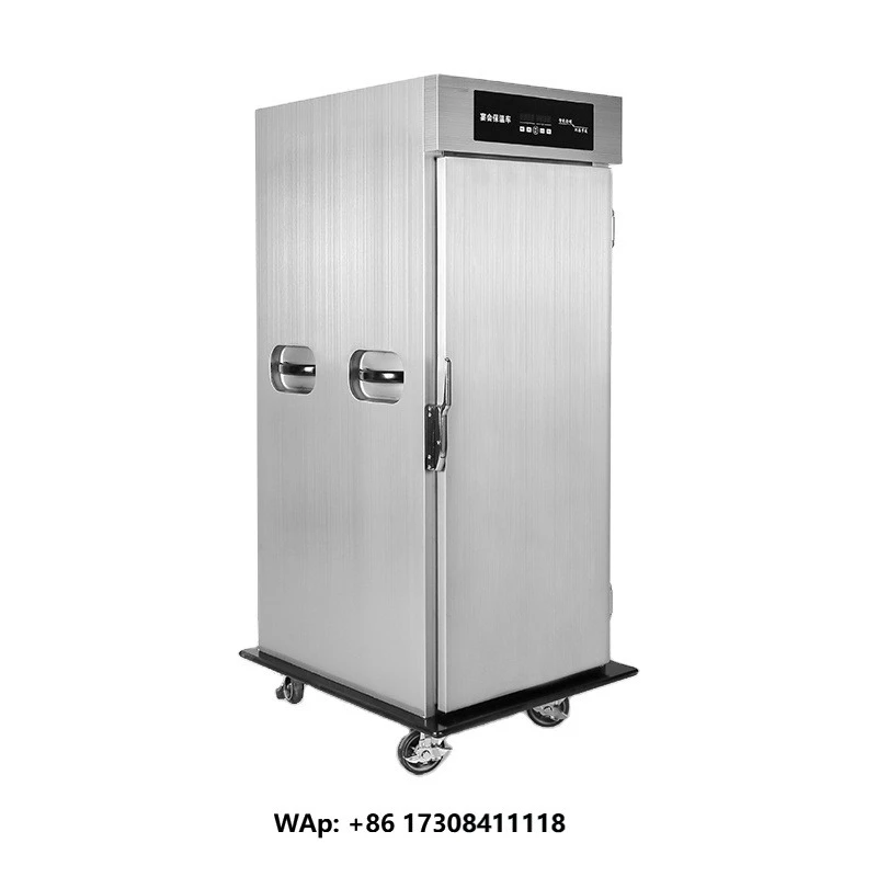 Commercial Stainless Steel Single Door 8 Layer Hold Cabinet Food Warmer  Cabinet Cart  for Banquet