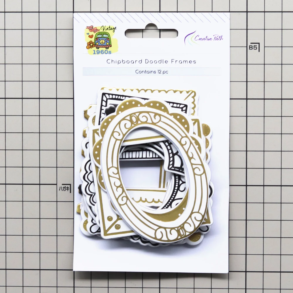 Creative Path Hollow Scrapbooking-Rahmenaufkleber, quadratisch, rund, Deko, dicker Kartonrahmenaufkleber für Bastelarbeiten, Planer, Journaling – Detail 10