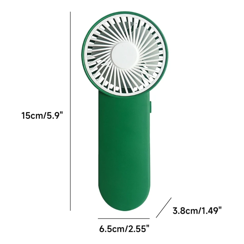 Handheld miniventilator AA Batterijaangedreven Mute Home Office Camping Koelventilatoren