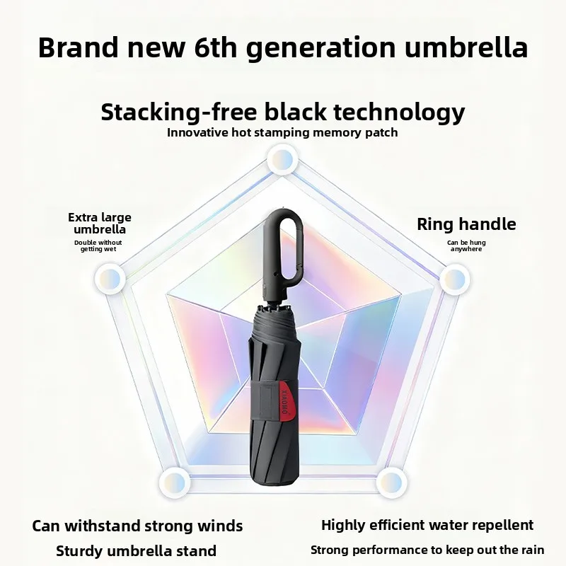 

Umbrella, reinforced high-looking folding umbrella for boys, for school use, sunshade automatic umbrella