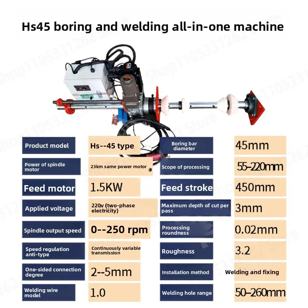 Portable Line Boring Welding Machine Automatic Excavator Bore Welder CNC Boring Bar