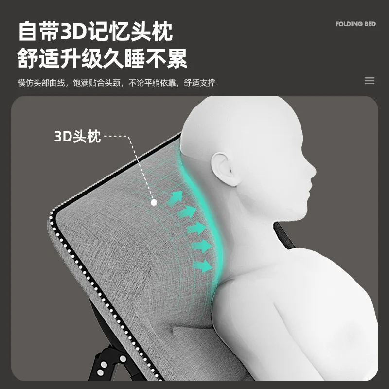 Lettino prendisole con supporto pesante Lettino prendisole dal design ad alta capacità in acciaio Mobili da esterno resistenti e durevoli Letto Pieghevole XY40ZDC