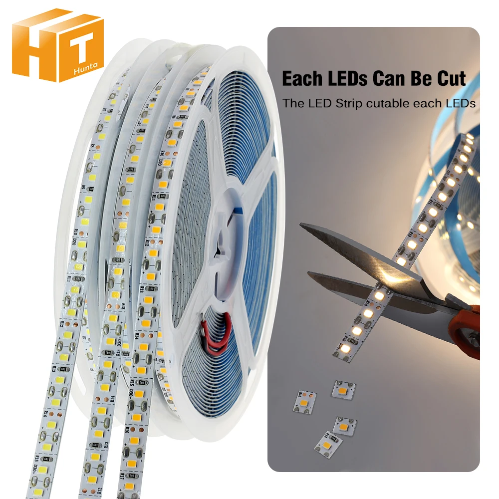 

24V LED Strip 2835 High Brightness 120LED/m 3000K 4000K 6000K 10W/m High Density Flexible LED Light 10m 20m