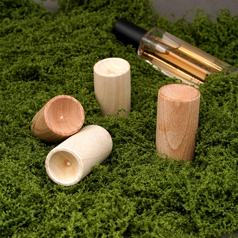 1-3pcs 4.5x2.5cm Cylinder Diffused Wood Aroma Fragrance Wooden Essential Oil Aromatherapy Diffuser for Car Decoration Home Decor