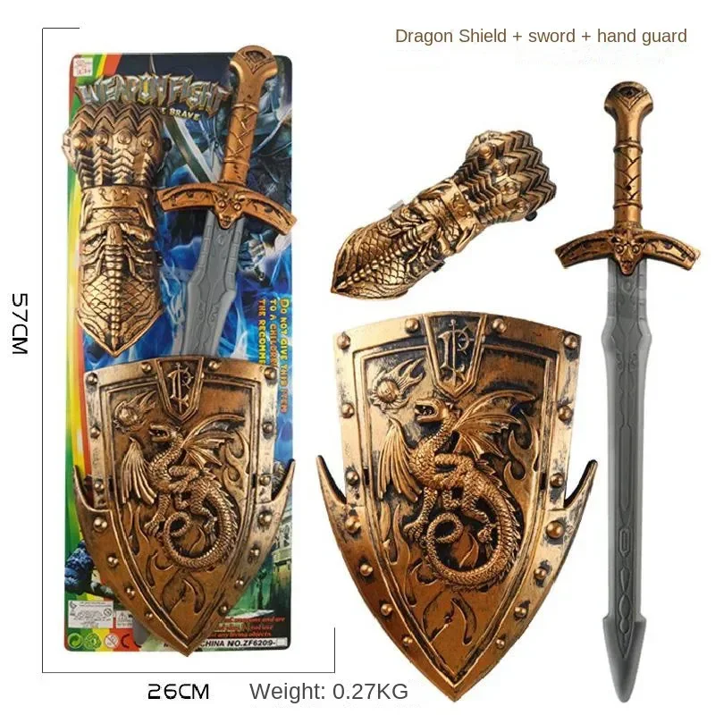 

Children's Toys Weapons Shield Sword Stage Performance Costume Role Play Performance Props Accessories Plastic Safety Toys