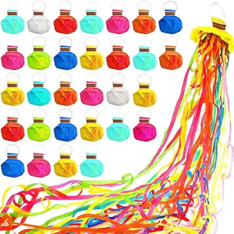 

Colorful Hand Throw Confetti Poppers Throw Streamers Poppers No Mess Paper Crackers Wedding Birthday Party Christmas Supplies