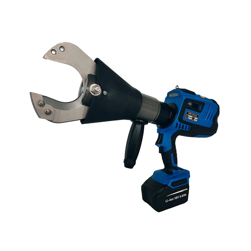 NBTC-765S Battery Hydraulic Cable Cutter 110kN Max 65mm Armoured Cable Scissor Head Cordless Electric Cutting Tool Shears