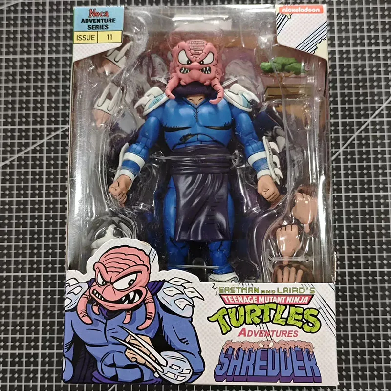 

TMNT Shredder Krang Figure NECA Teenage Mutant Ninja Turtle Action Figuras Anime Model Peripheral Manga Figurine Original Gift