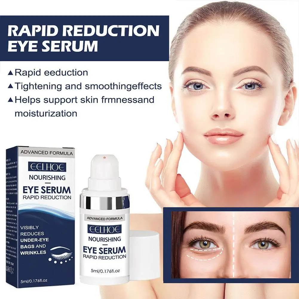 Crème pour les yeux optimiste instantanée, sérum anti-rides pour les yeux, SAP Rides, Dark Cowcles RemGruEye Bags, 5ml