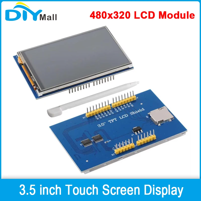 3.5 بوصة تعمل باللمس عرض TFT 3.5 "وحدة LCD 480x320 لراسبيري بي لـ Arduino Mega2560 ESP32 MAR3501