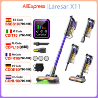 Laresar X11 550W 55000PA Suction Power Cordless Vacuum Cleaner Handheld Smart Home Dust Cup 60 Mins Runtime 3 Pcs Filte Set