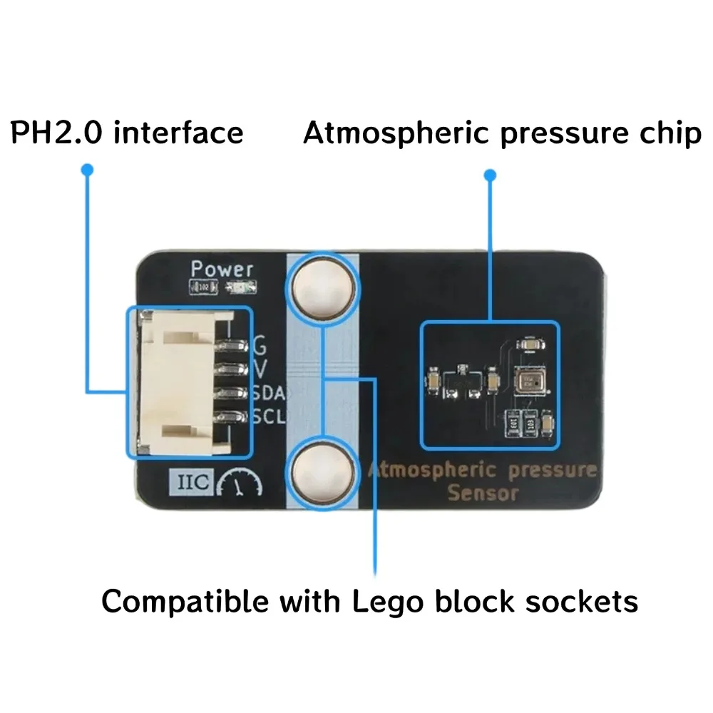 Bmp280 3.3-5V High Precision Atmospheric Pressure Sensor Module Digital Barometric Temperature Humidity Sensor Module I2C