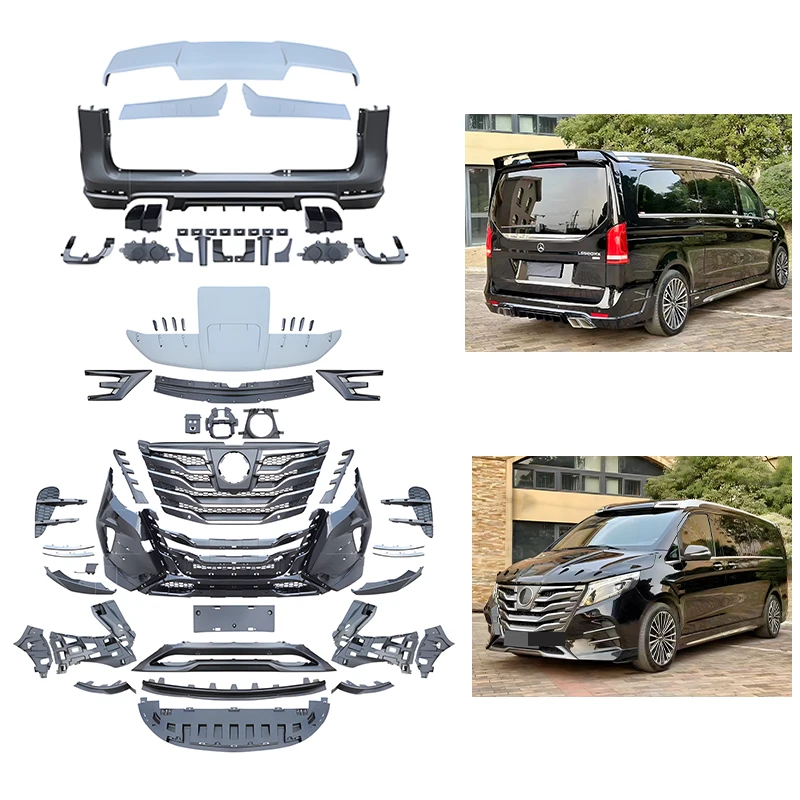 Wholesale Car Body Kit Luxury Sports Style Bumper Grille After 16 Years For Mercedes Benz V-Class V260 W447