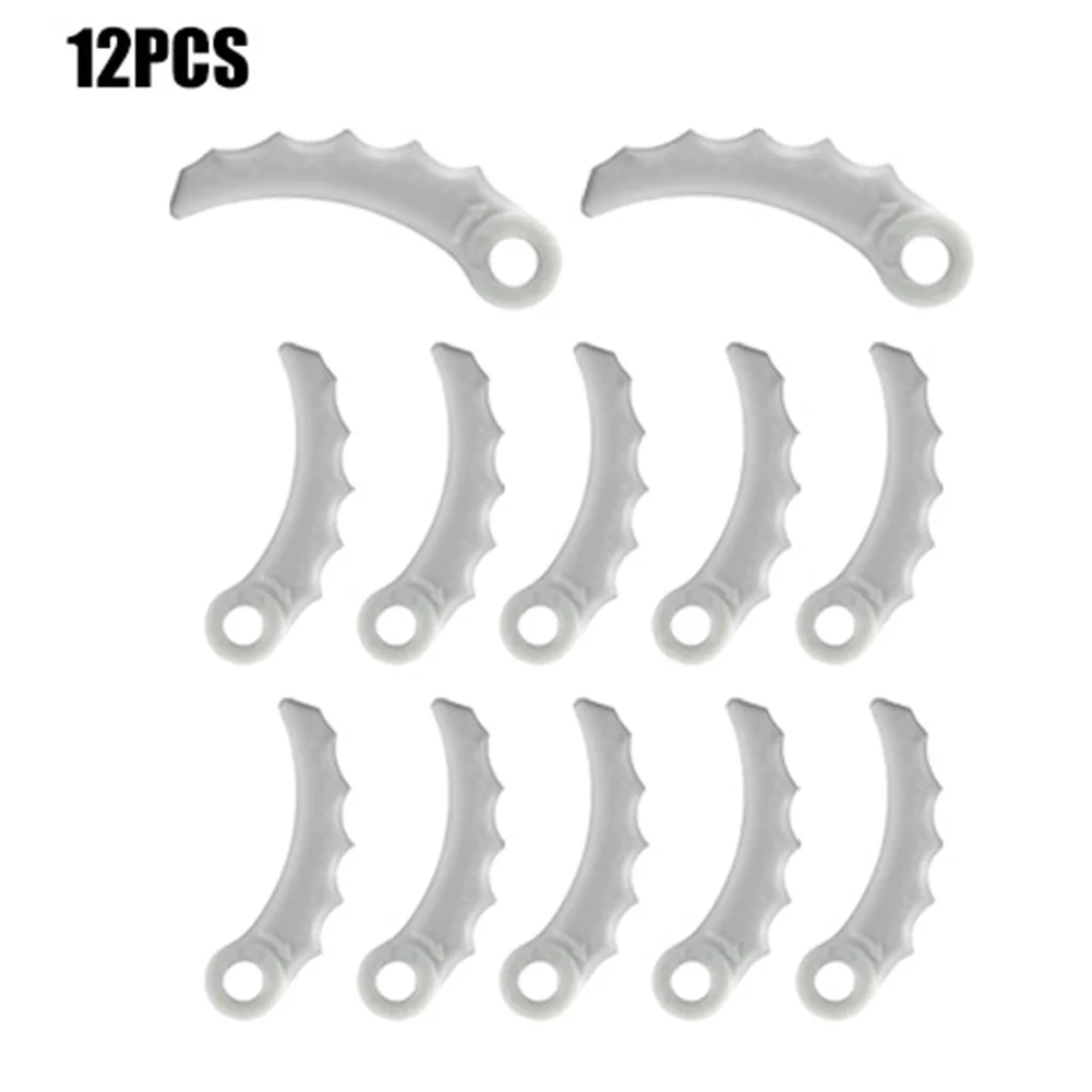 12Pcs Plastic Blades Brand New Hot New Garden Power Equipment Developed For Cordless Scythes DUR190UZX3 DUR191LZX3 DUR369AZ