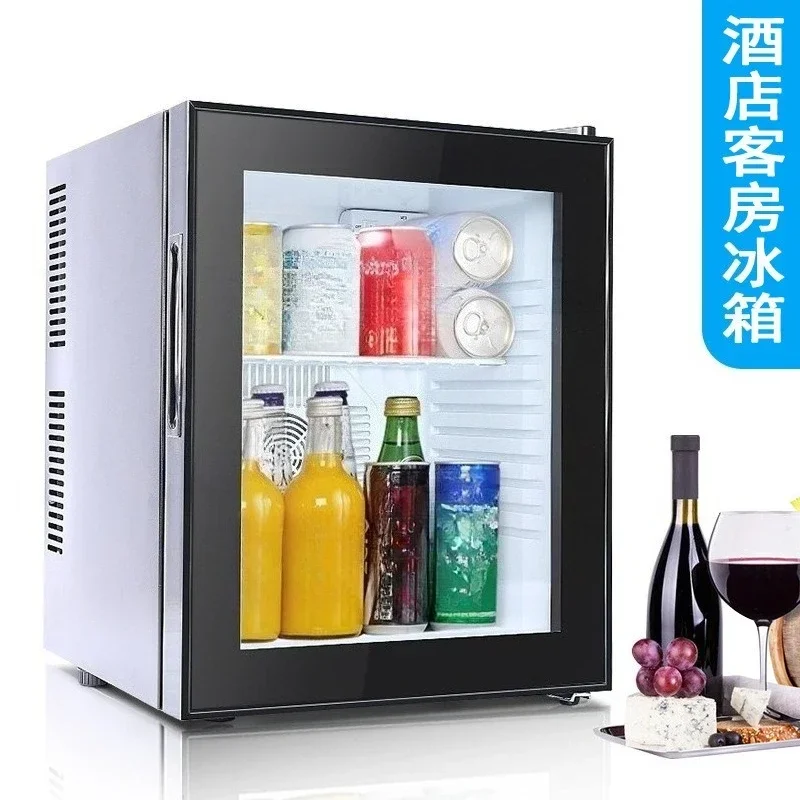 20L Mini Fridge with Glass Door, No Compressor, Compact Refrigerator for Room, Office, Energy Efficient, Quiet Cooling