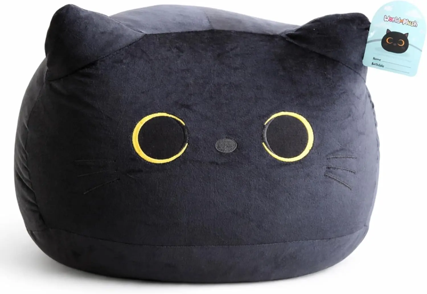 

29 Inch Giant Black Cat Plush Pillow, Oversized Squishy Stuffed Animal for Bed & Dorm Decor, Cute Kawaii Gift