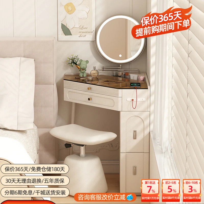 Corner Dressing Table Small 60cm Triangle Wall Corner Makeup Table Bedroom Corner Japanese Corner Makeup Table