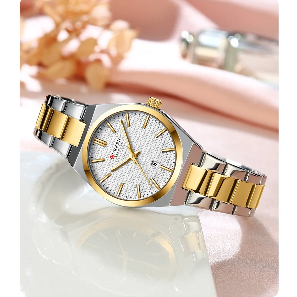 Curren 8439 Fashion  Leisure Womens Watch Luxury Steel Belt Waterproof Calendar Watches for Women Relojes Para Damas Reloj Mujer