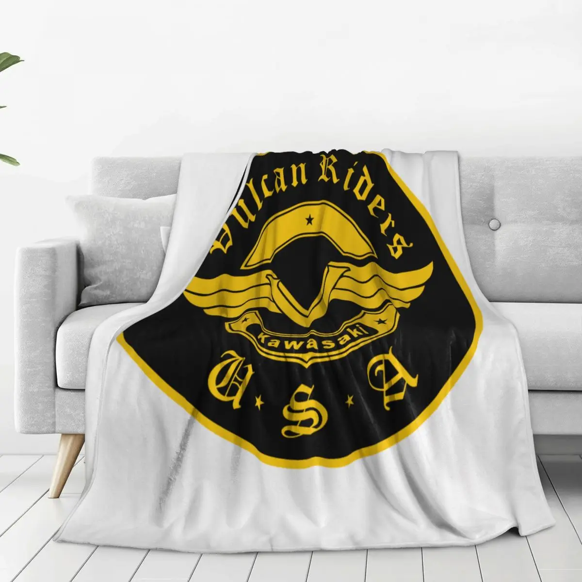 Vulcan Motorcycle Modren Blankets Flannel Multi-function Sofa Throw Blankets For Couch Bedding Office Throws Bedspread Quilt