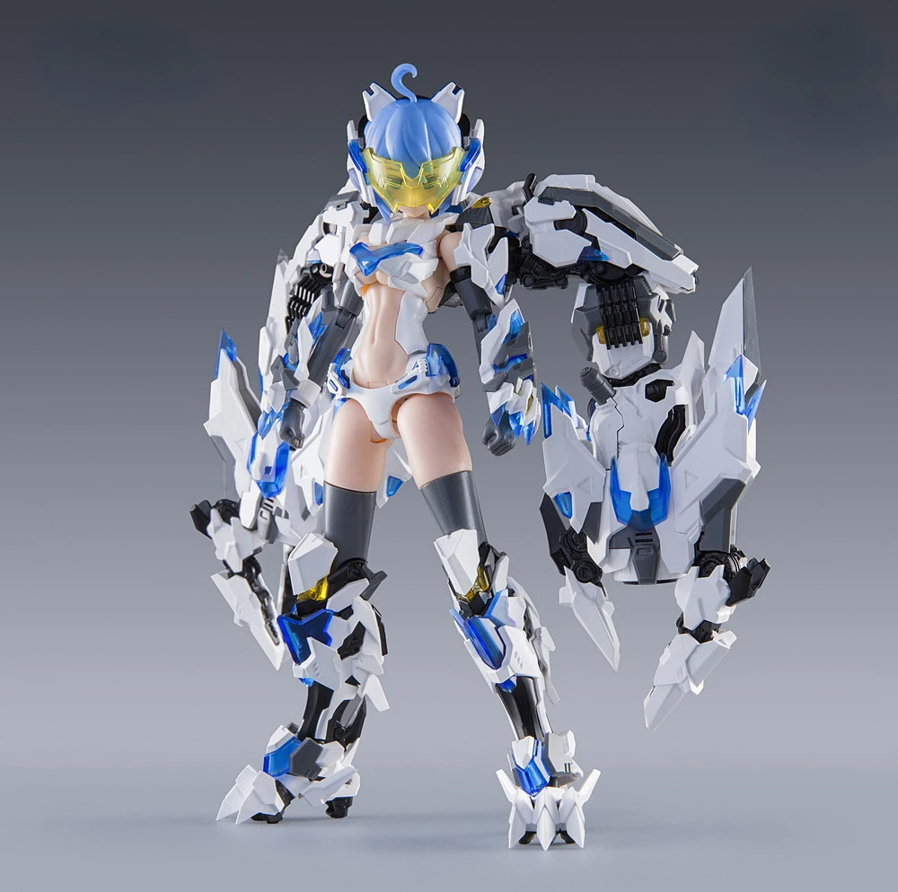 Spot Goods Transforming Toys ATKGIRL 1/12 Machine Girl Assembled Model Qinglong White Tiger Suzaku Action Figures Toy Gifts