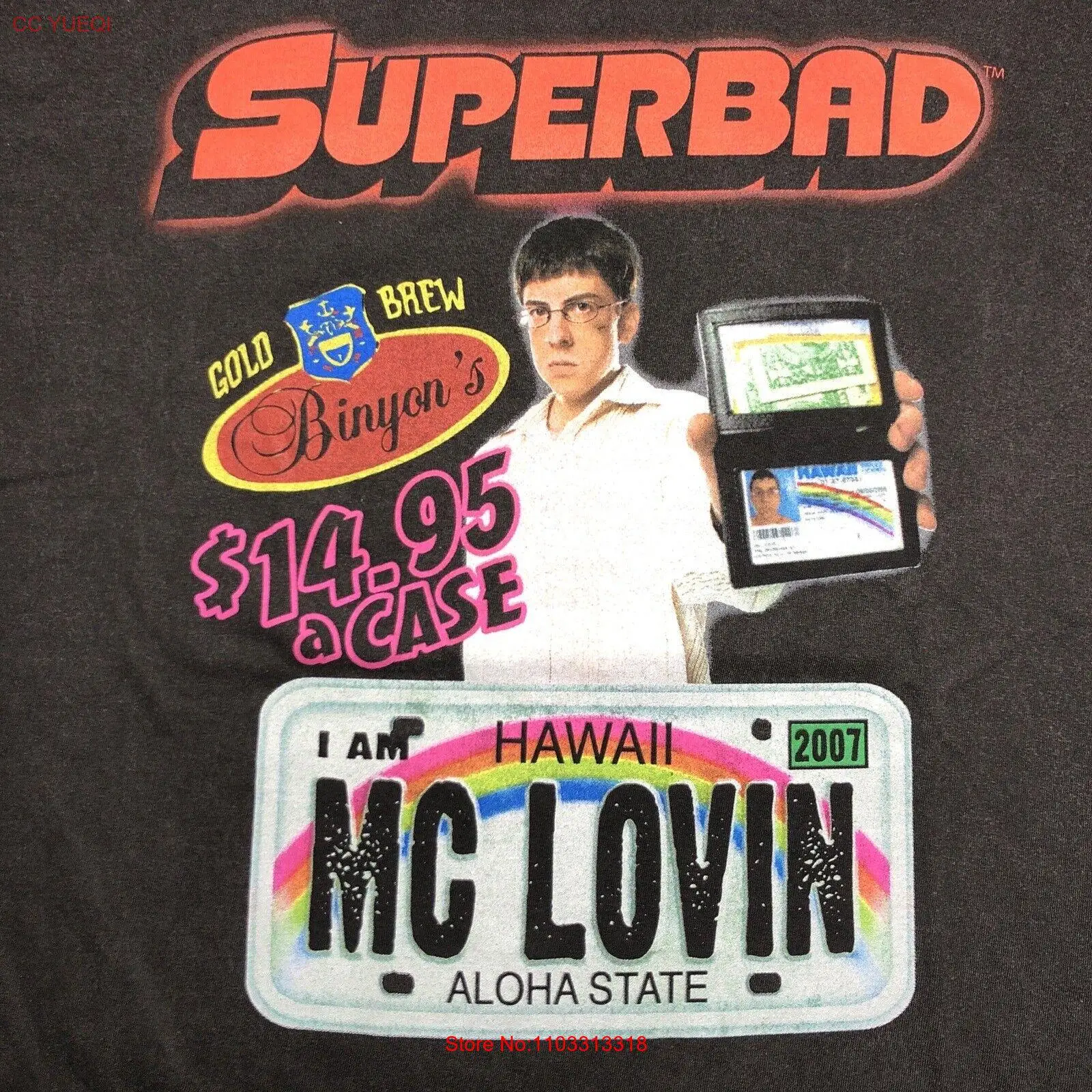 Суперплохая Мужская футболка Mc Lovin из 100% хлопка в стиле ретро