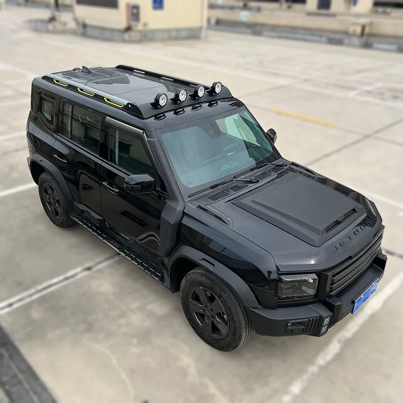 Off-road Searchlight, Traveler Modification Wholesale Suitable for Jetour T2 Roof Spotlight Bracket, Round Light,