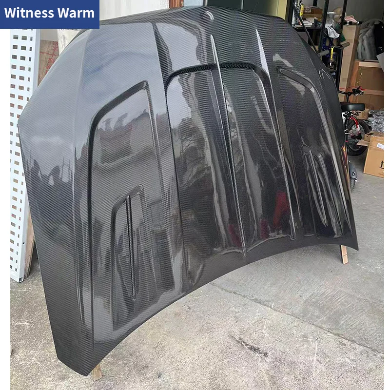 For Benz C167 GLE Coupe GLE63 GLE53 Carbon Fiber FRP Front Engine Hood Bonnet Cover Car Body Kit 2020-2023 view 2