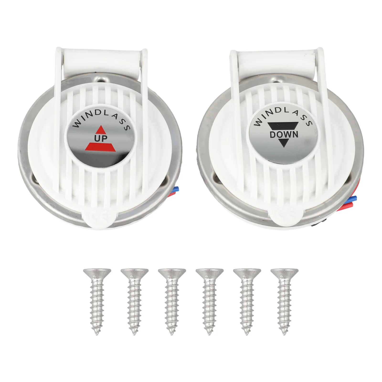 DC Electric Windlasses Push Button Switch Foot Switch Pair Marine Environment Use 3 Dia Marine Windlass Foot Switch Pair