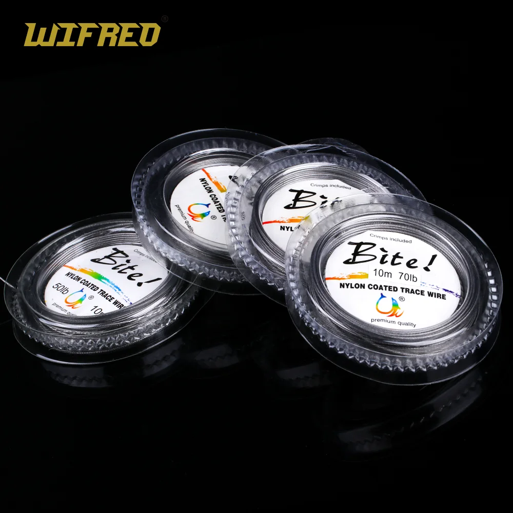 5LB-200LB Wire Fishing Line Nylon Coated Trace Wire 7 Strands Steel Wire Front Leader Jigging Fish Line Sea Fishing Rigs Tackel