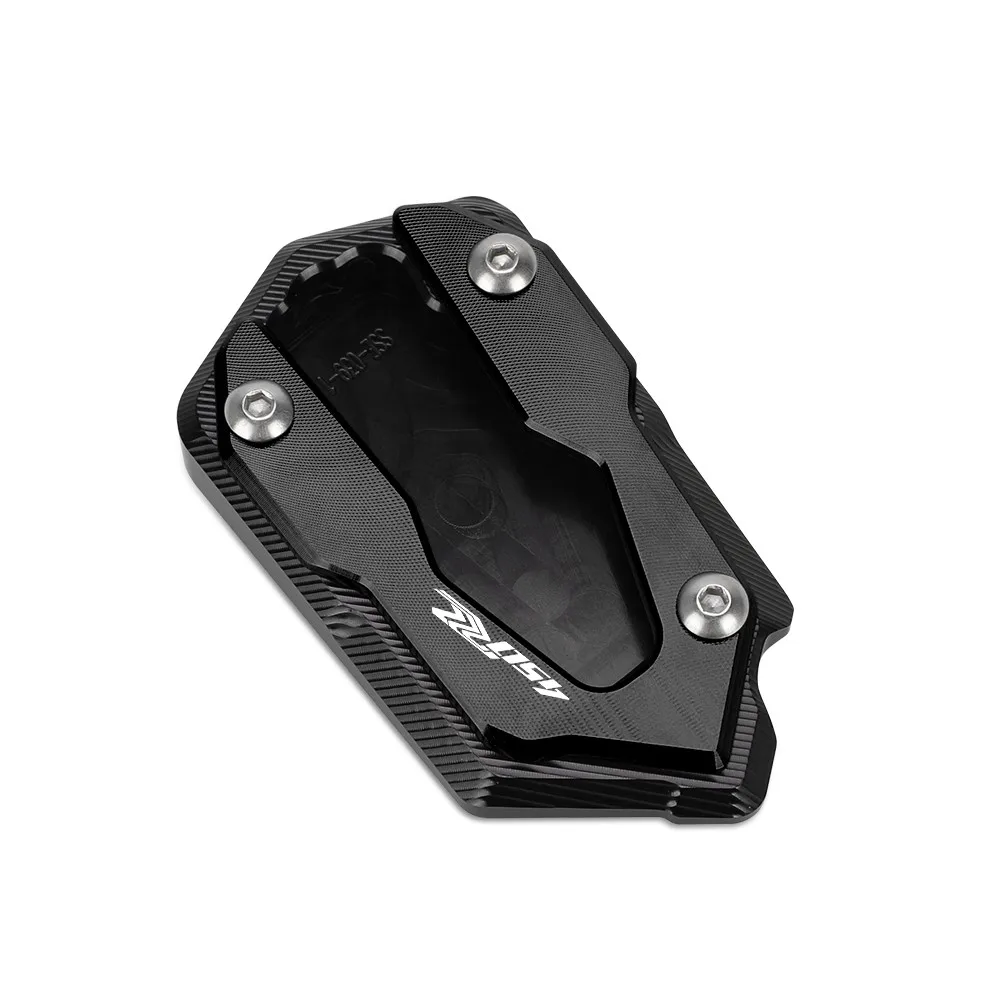 Acessórios da motocicleta suporte de alumínio pé suporte lateral extensão almofada placa ampliar para kove 450rr 450 rr 450 rr450