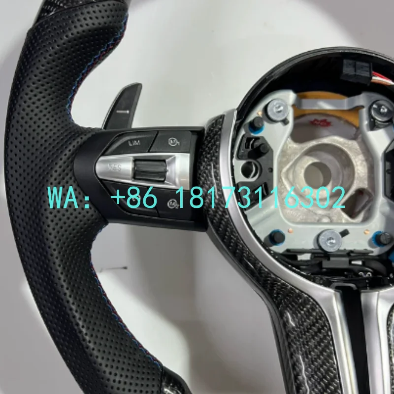 China Plant 2026 Suitable  Modified 3 Series and 5 Series 525530x1x3x5x6 Carbon Fiber Steering Wheel Interior Frame Sport