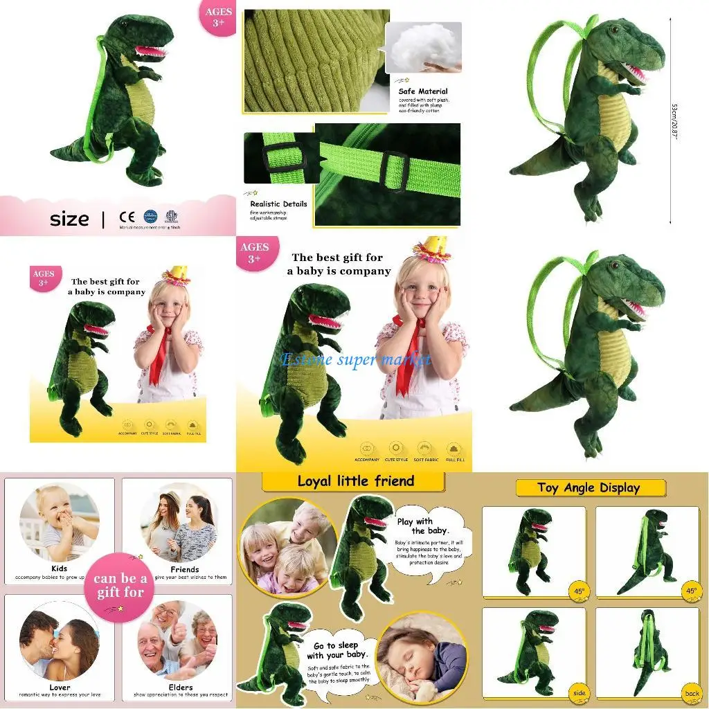 

090B Детская мини-сумка через плечо, игрушка для детского сада для детей 3-8 лет, динозавр для куклы, нежные аксессуары