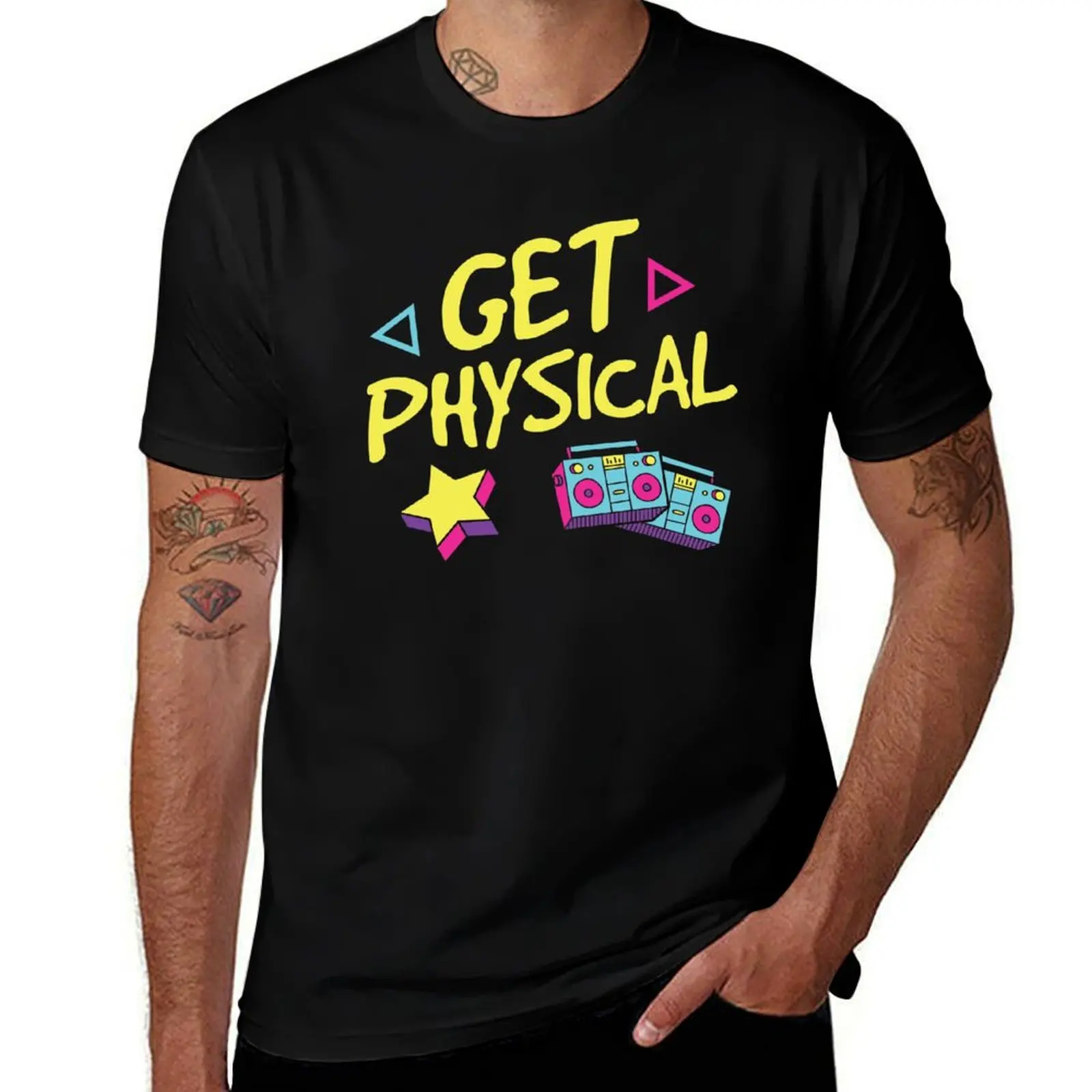 80’s Get Physical T-Shirt boys whites anime shirt hippie clothes shirts graphic tees t shirts for men pack