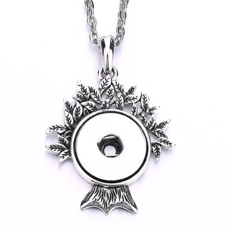 sublimation button leaf necklaces pendants zircon necklace pendant consumable 20pcs/lot