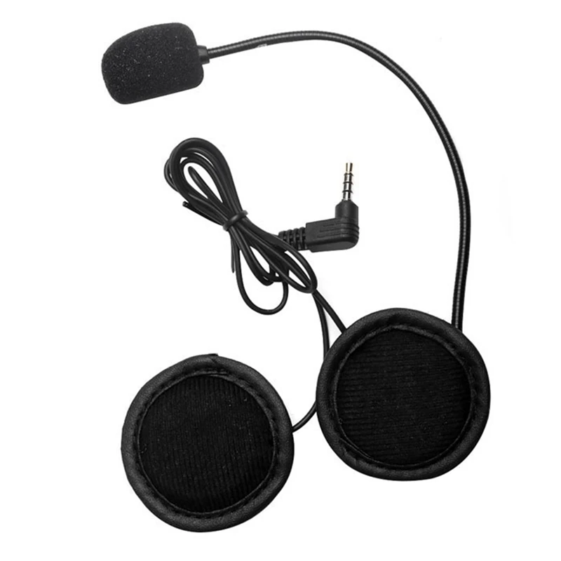 Helmet Intercom Clip 3.5Mm Microphone Speaker Headset For Vnetphone V6 PRO V4 Motorcycle Bluetooth Interphone