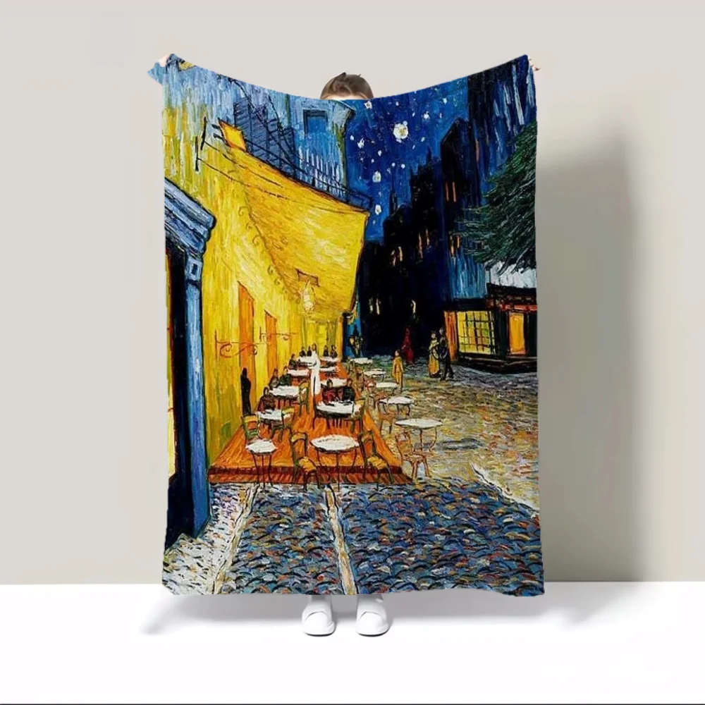 Picnic Throw Blanket 150x200 Van Gogh Blanket Fluffy Soft Blankets Sofa Decoration Throws Blankets for Sofa Luxury Bedding Knee