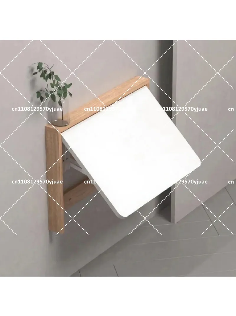Wall Mounted Folding Table Solid Wood Computer Desk Space Saving Multi Functional Book Desk for Small Apartment
