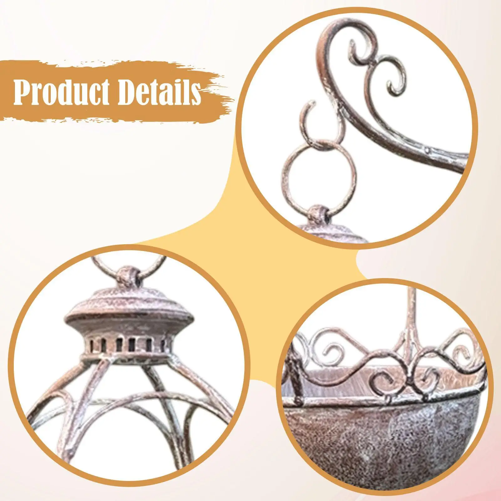 

Vintage Metal Wall Planter Rustic Farmhouse Hanging Flowerpot for Home Decoration Courtyard Balcony