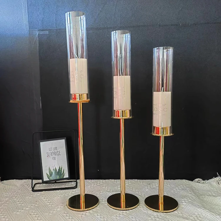 3 Set Antique Bronze Metal Votive Candle Holder Centerpiece For Event Party Table Decoration