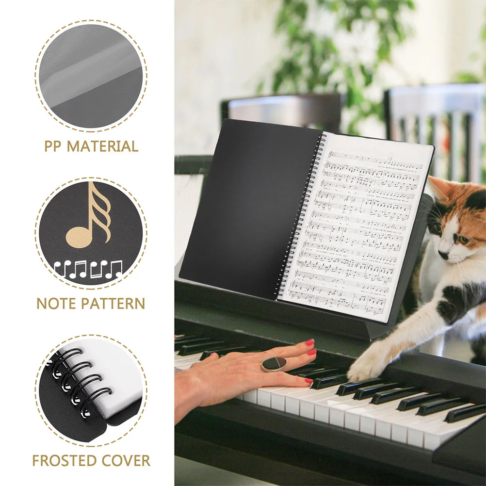 Sheet Music Folder Piano Score A4 Office Supply Size Paper File Document Holder Organizer