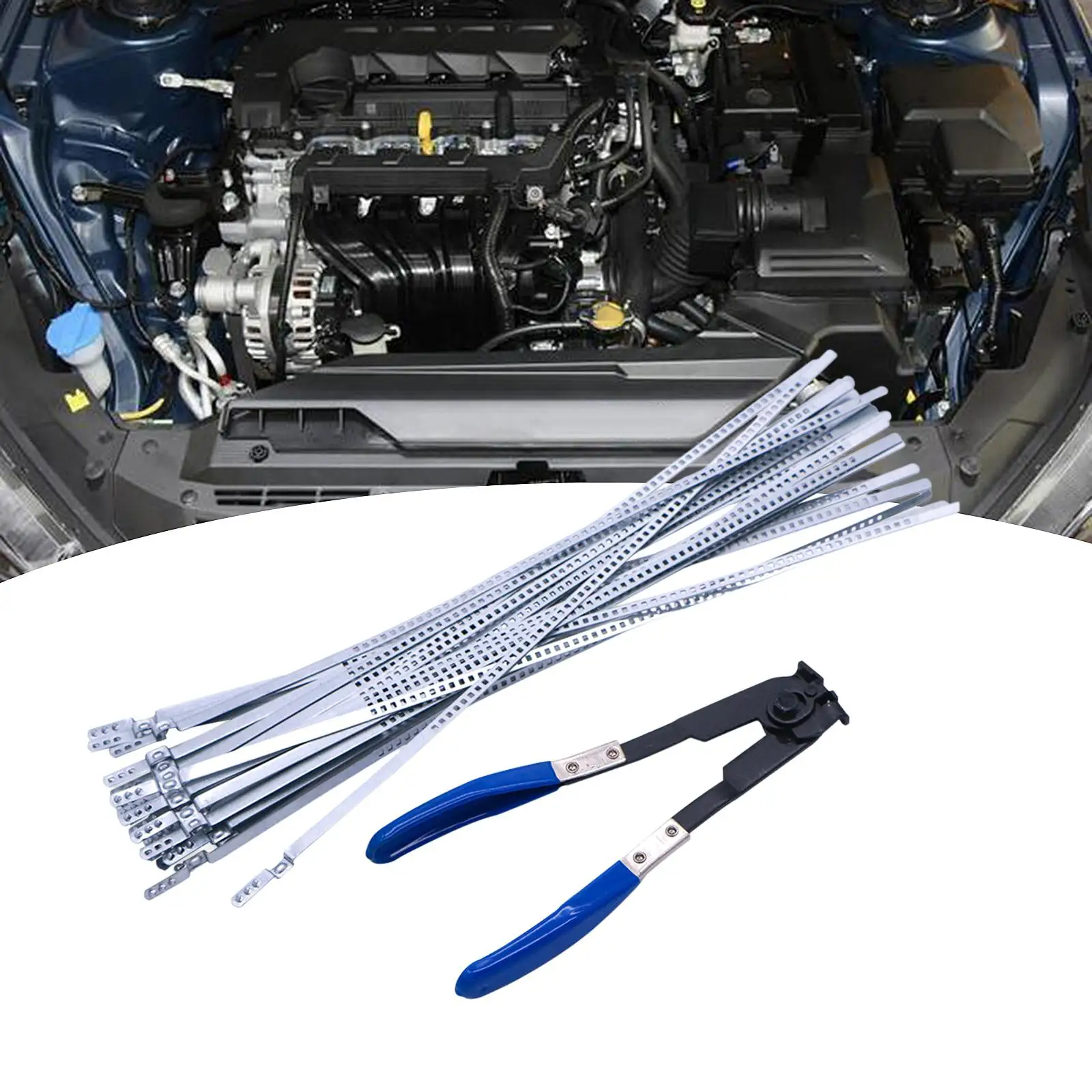 

CV Boot Tool with 24 Bands Car Heavy Duty Metal Axle Boot Clamp Pliers Hose Clamp Pliers Sturdy Clamp Pliers Accessories