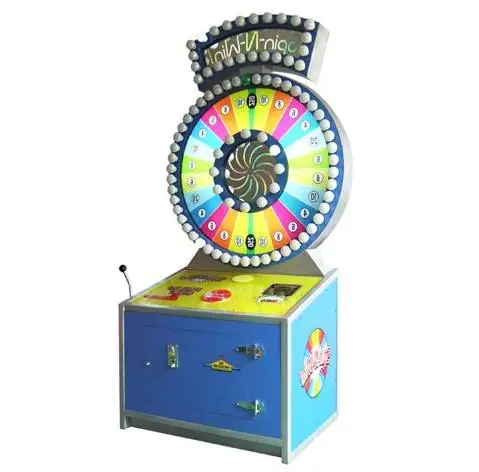 Arcade Coin Operated Spin-N-Wheel Redemption Game Machine Wooden Acrylic Construction 110V/220V Compatible for