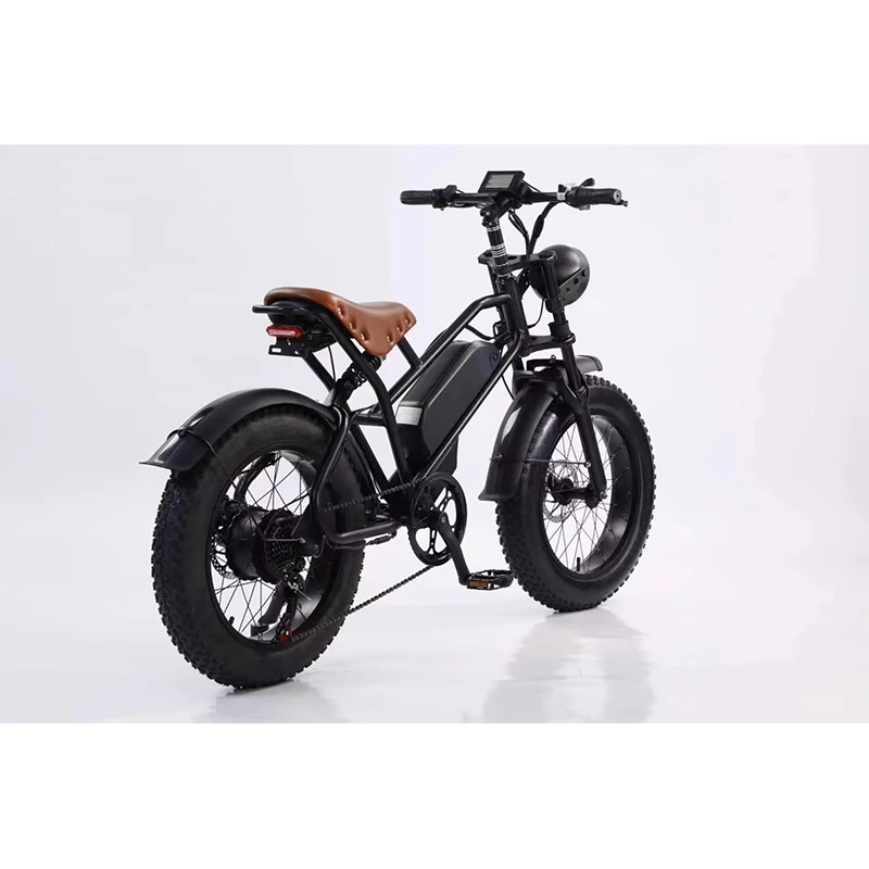 New 48V Electric Mountain Bike For Adults 1000W Fat Tire Off-Road Snow Mountain Lithium Cross-Border