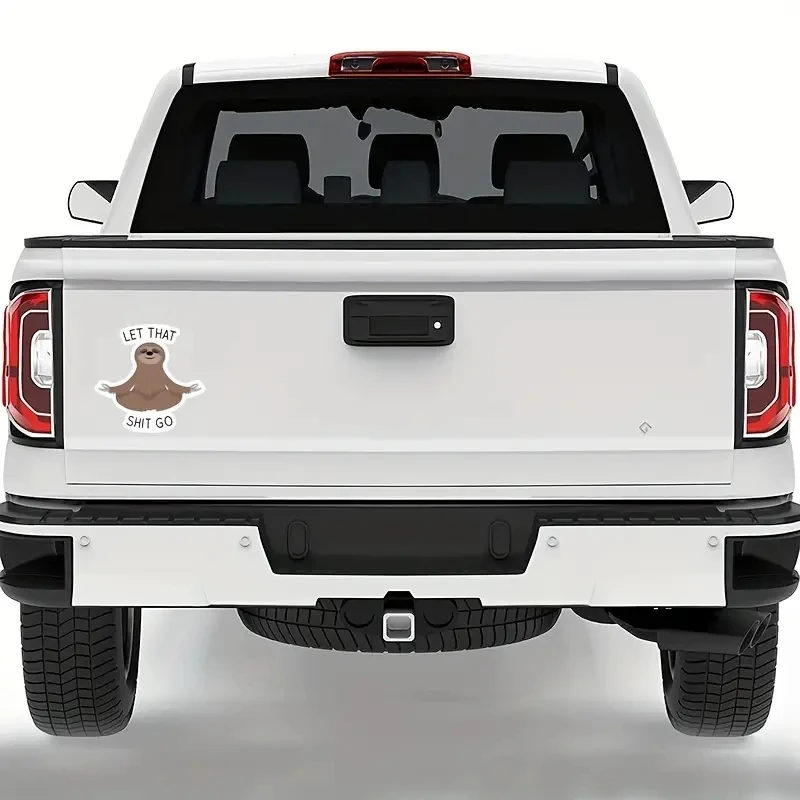 Car Sticker Meditating Sloth Funny Waterproof Vinyl Decal Car Accessories Decor Pegatinas Para Coche